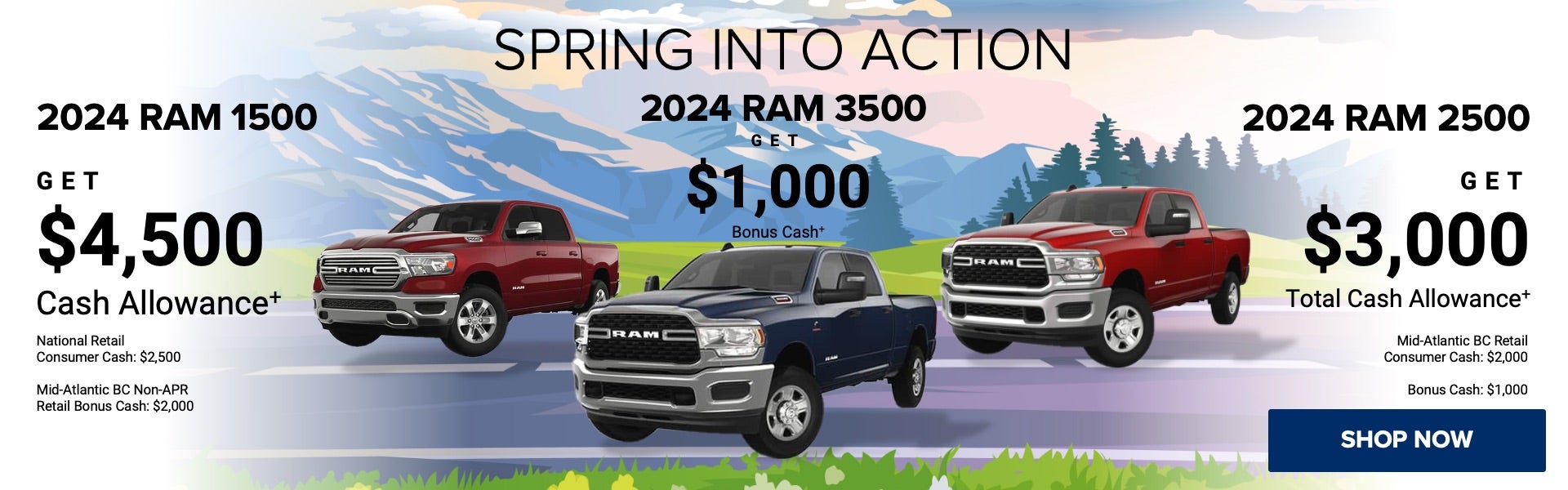2024 RAM 1500, 2500 & 3500